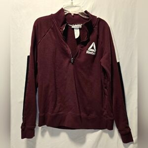 Reebok Men's Maroon Zip-Up Sweater